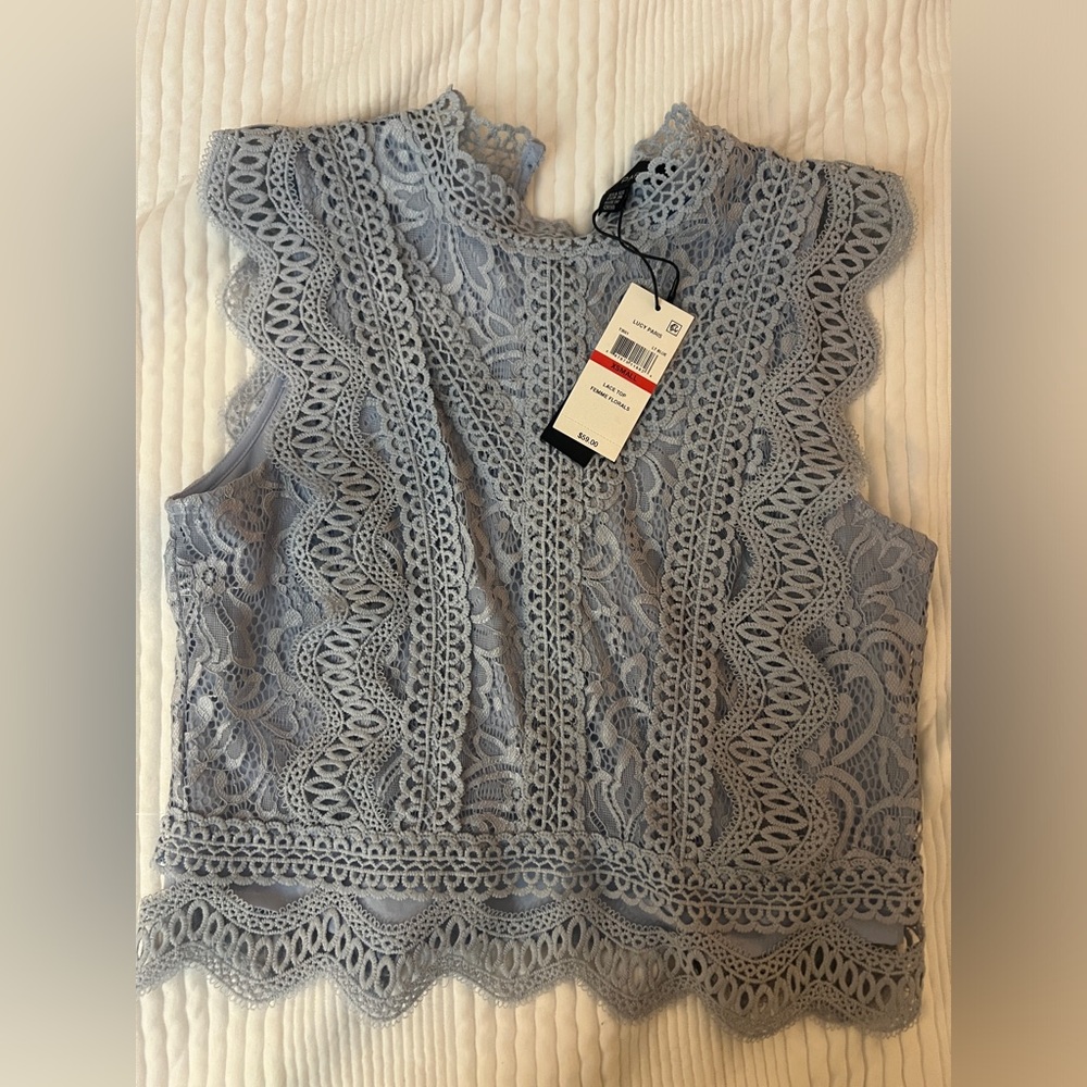 Lucy Paris Lace Blouse Top
